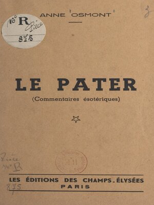 cover image of Le Pater